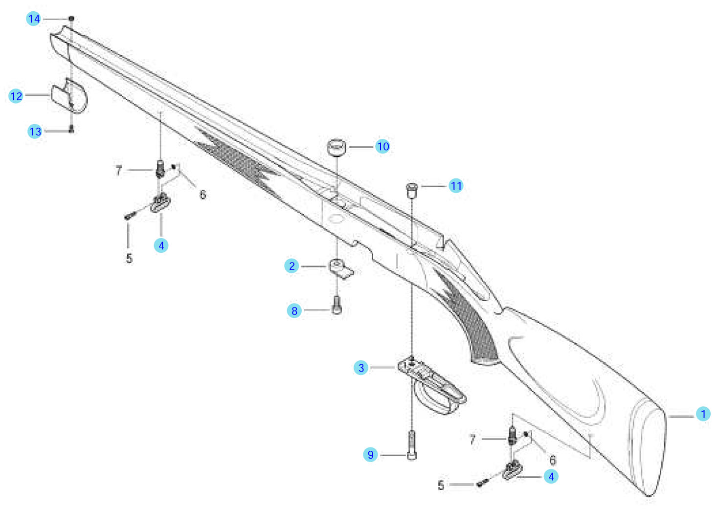 Despiece STEYR MANNLICHER Classic / Pro-Hunter