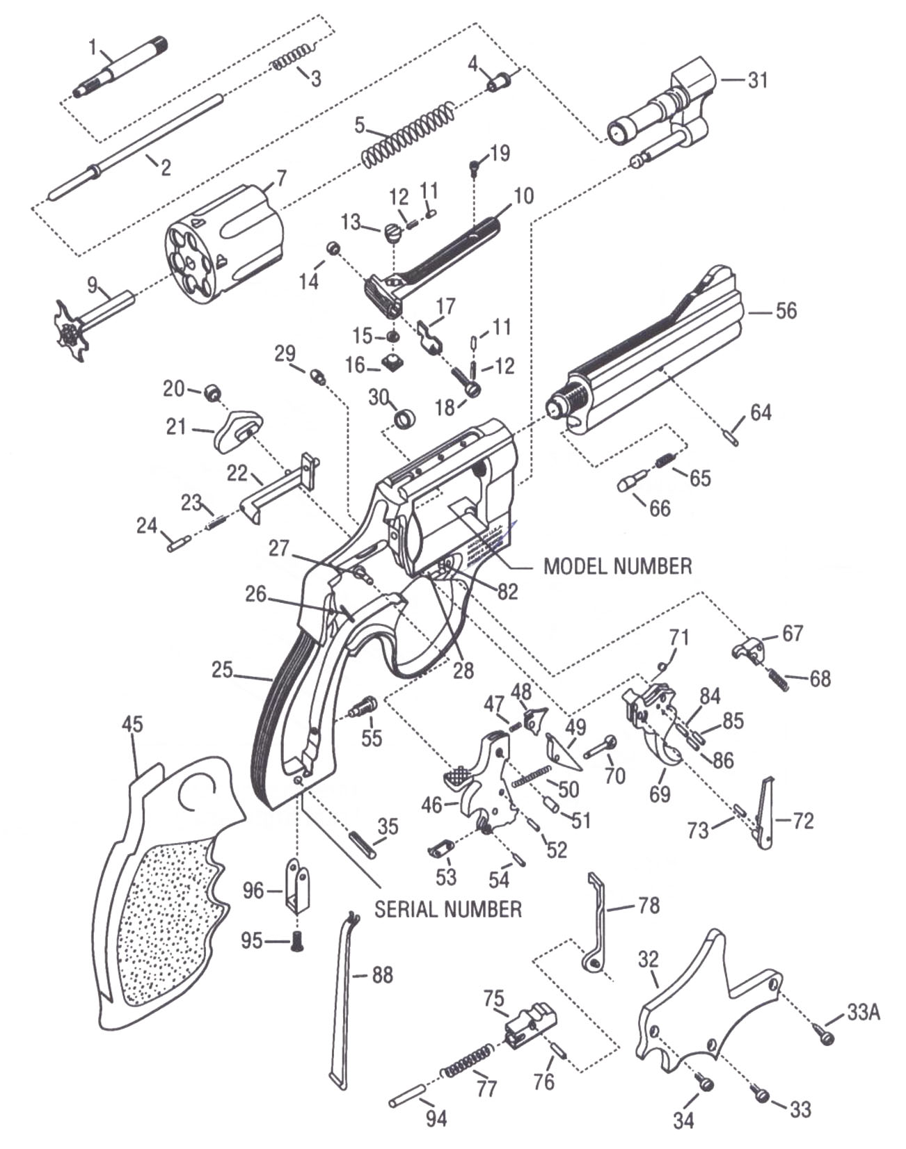 S&W revólver moderno