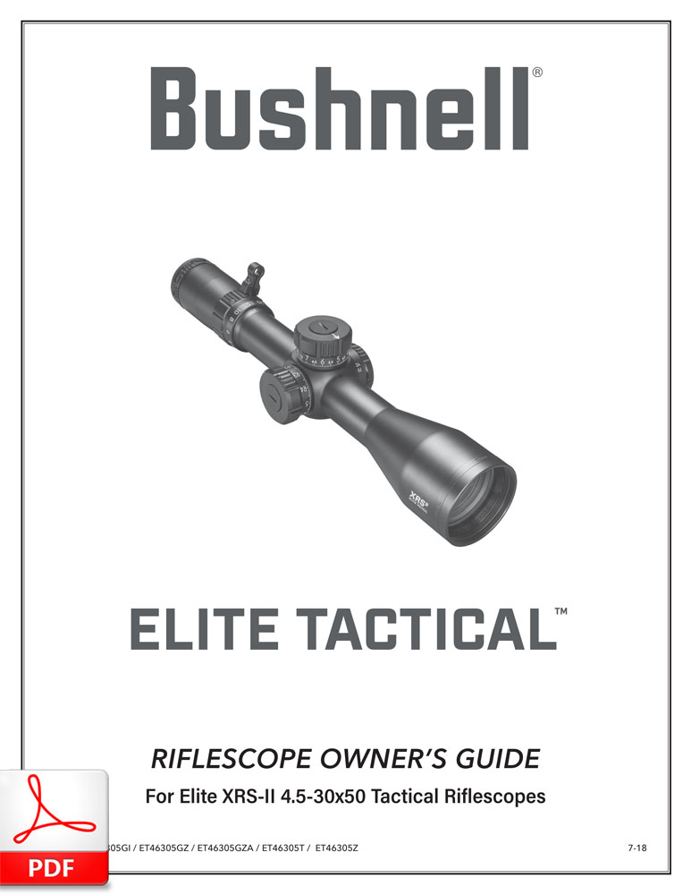 Bushnell Elite Tactical XRSII 4.5-30x50