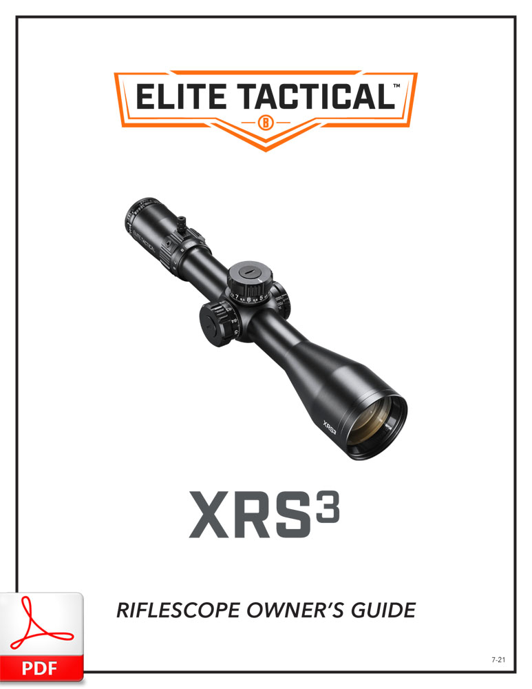 Bushnell Elite Tactical XRS3