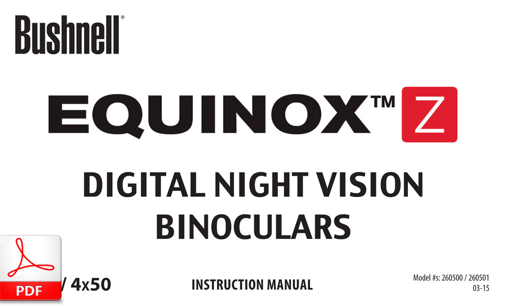 Bushnell EQUINOX Z - 2x40 / 4x50