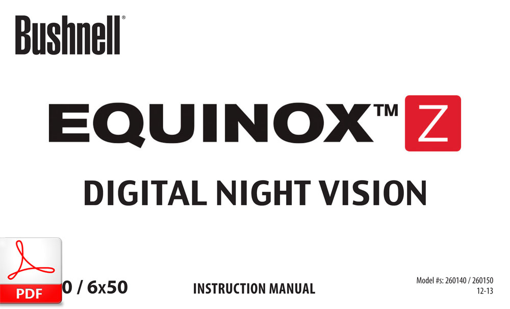 Bushnell EQUINOX Z - 4.5x40 / 6x50