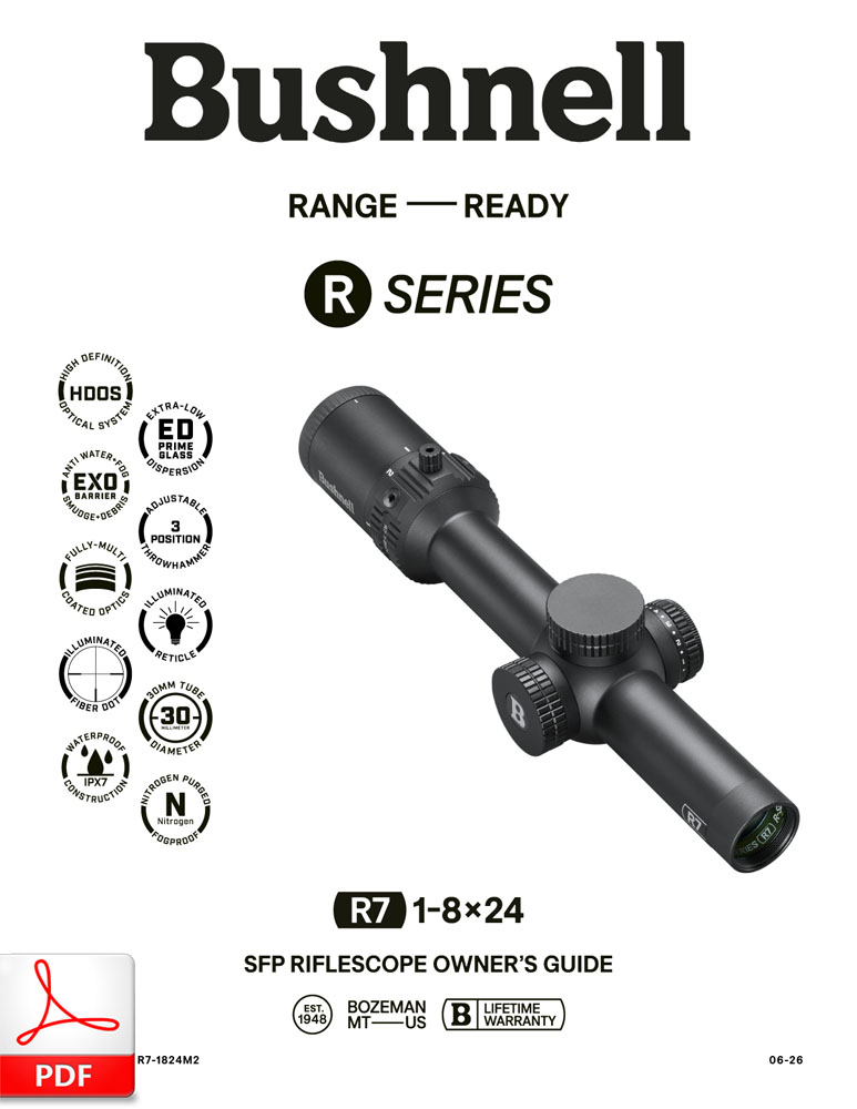 Bushnell R7 1-8x24 SFP