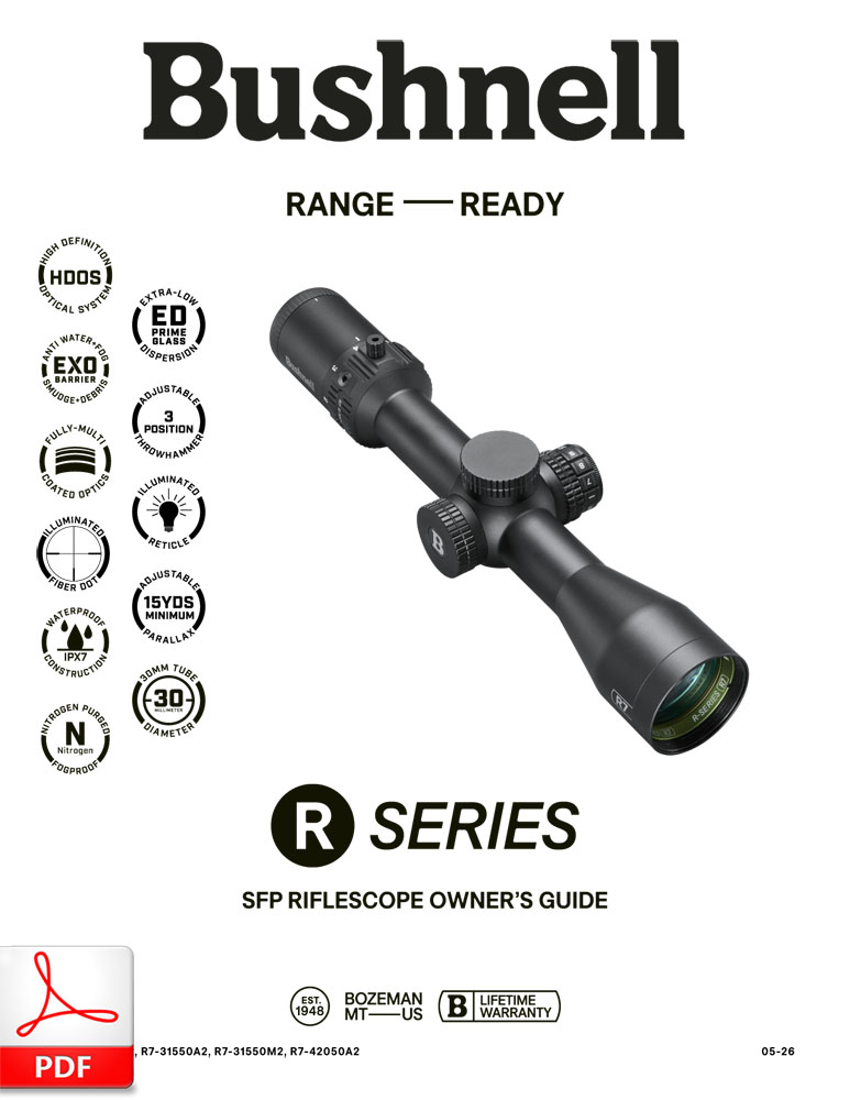 Bushnell R7 modelos SFP