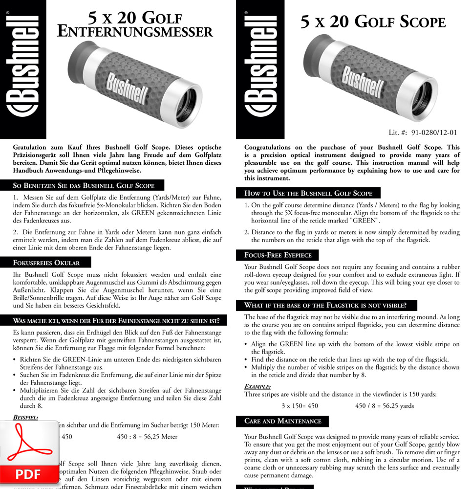 Bushnell Golf Scope