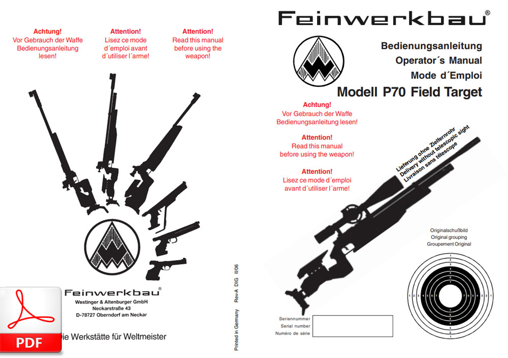 Feinwerkbau P70 Field Target