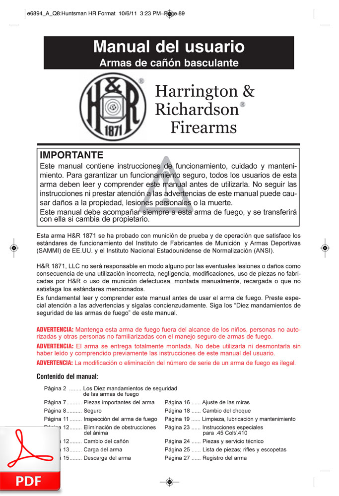 H&R 1871 (armas de cañón basculante)