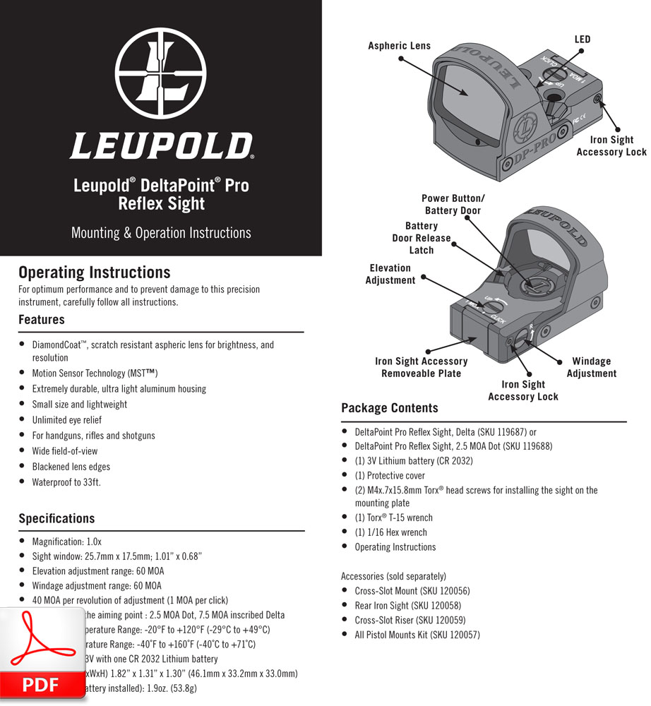 Leupold DeltaPoint Pro