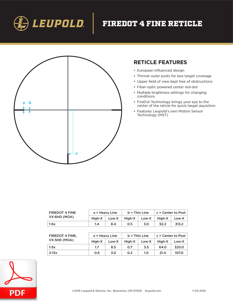 Leupold FIREDOT 4 FINE