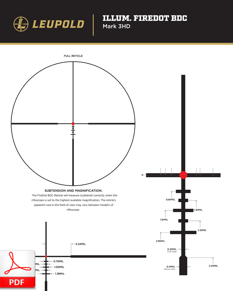 Leupold FIREDOT BDC ilum.
