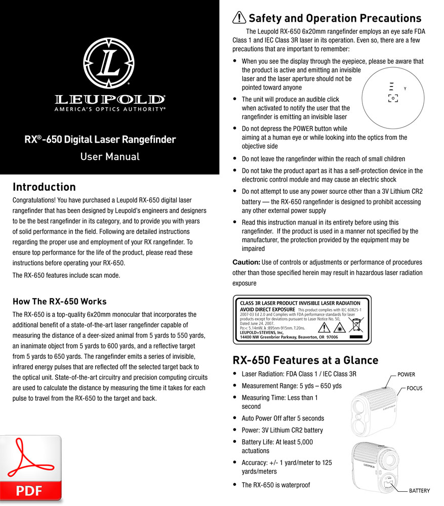Leupold RX-650