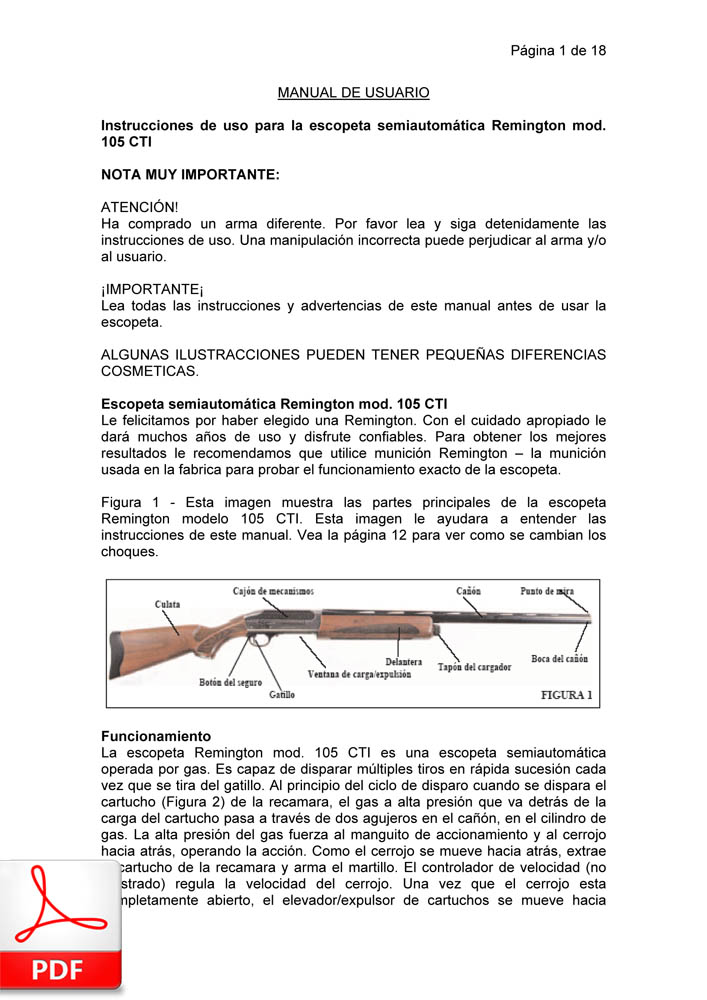 Remington 105CTi (español)