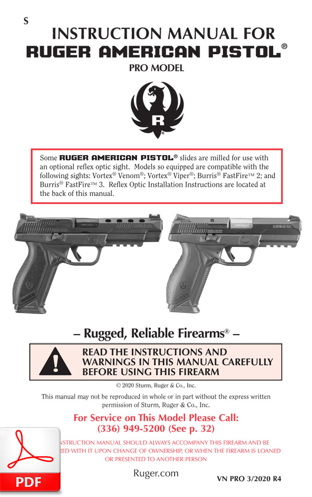 RUGER AMERICAN PISTOL Pro