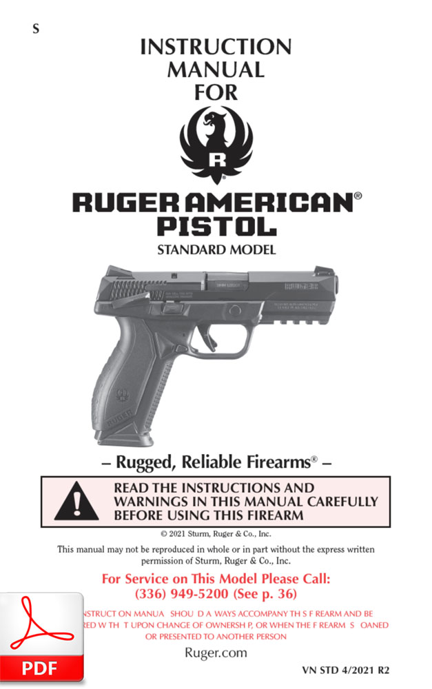RUGER AMERICAN PISTOL Standard
