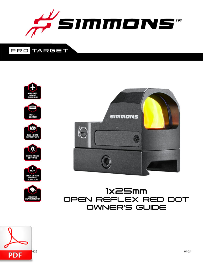 SIMMONS Pro Target 1x25