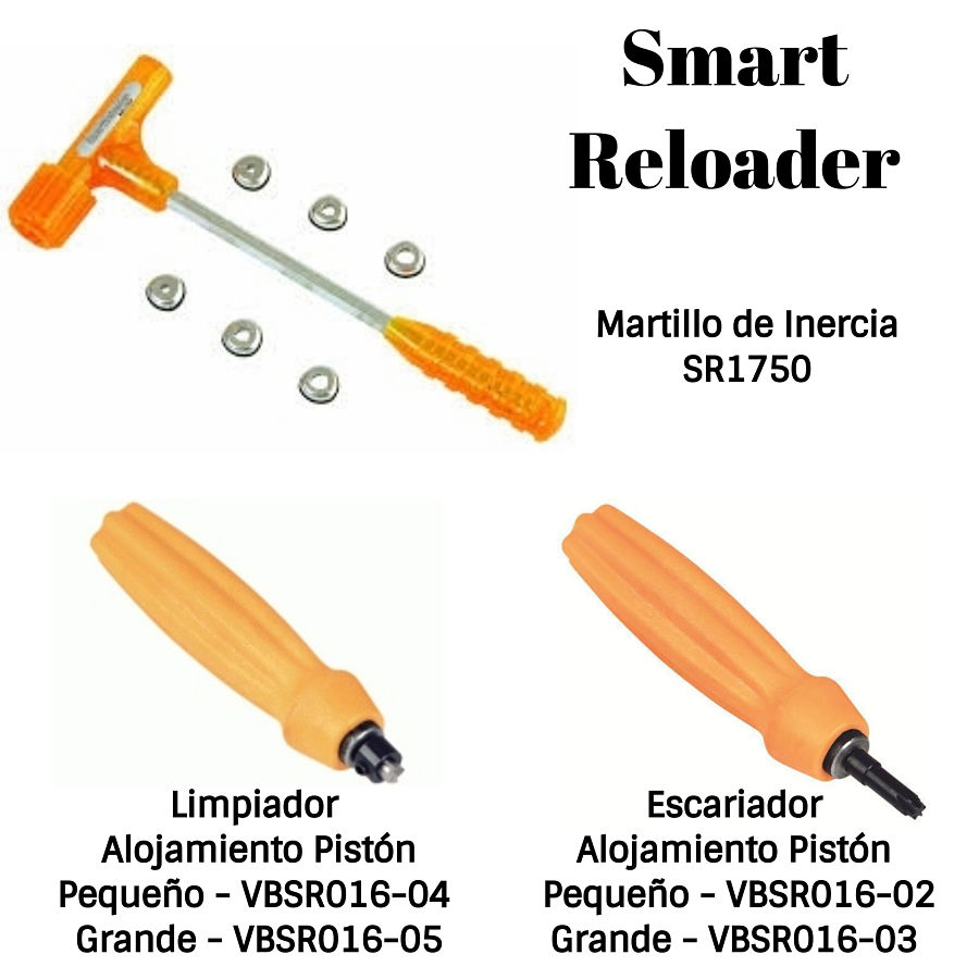 SmartReloader martillo, limpiador y escariador alojamiento del pistón