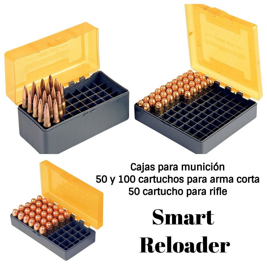 SmartReloader cajas de munición para pistola y rifle